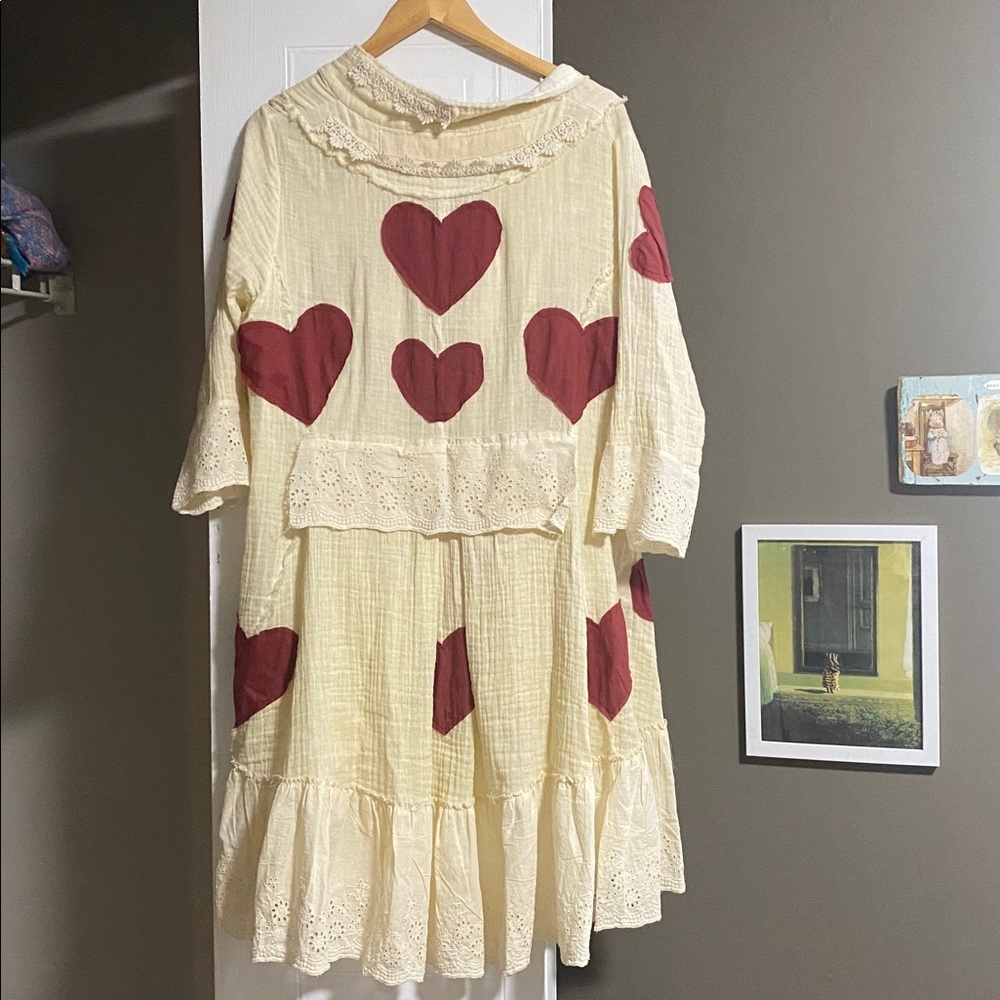 Parsley & Sage Hearts Cardigan jacket Dress